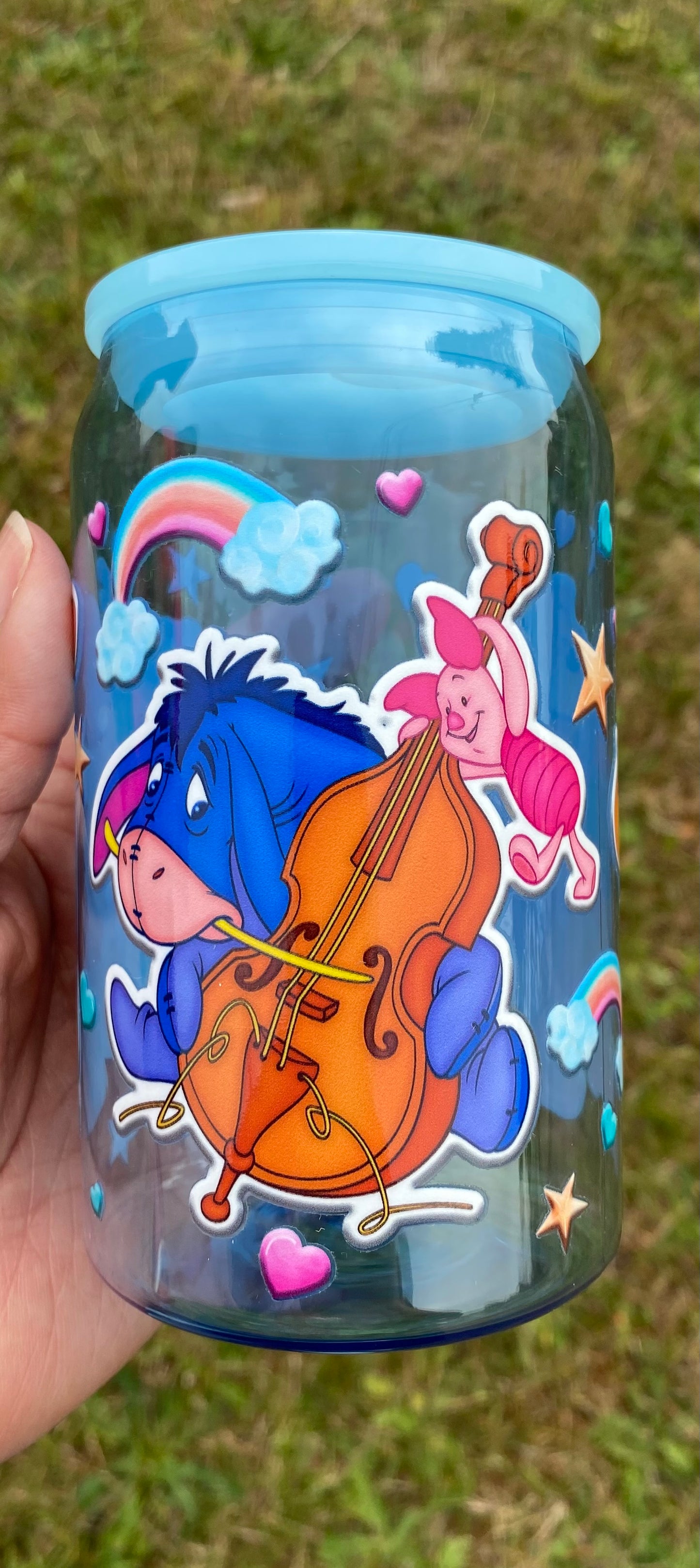 A3 Acrylic Pooh Friends Blue