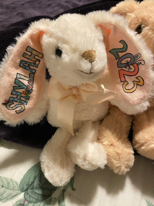 Personalized Easter Bunny Plushie