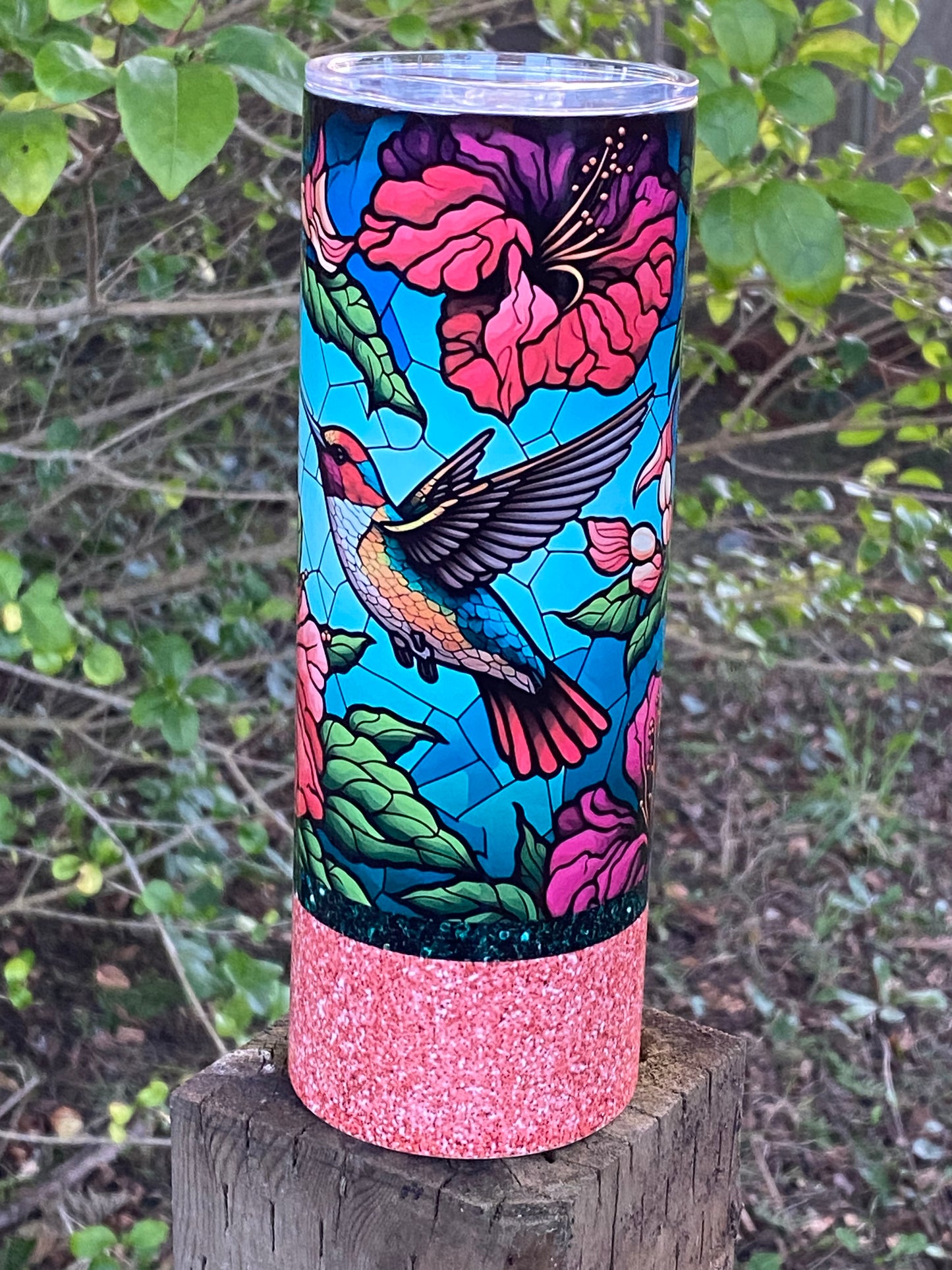 Stained Glass Hummingbird